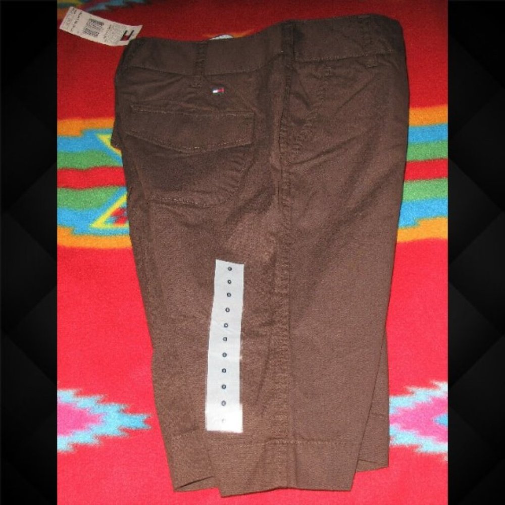 Tommy Hilfiger Women's Brown Bermuda Walk Shorts Hollywood (Size: 0) New! - Picture 8 of 9